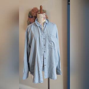 Calvin Klein Jeans Sky Blue Button-Down‎ Shirt